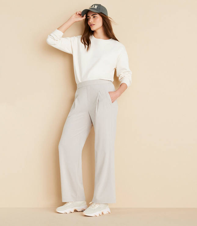 Lou & Grey Front Slit Flare Pants