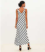 Striped Bias Midi Slip Dress carousel Product Image 3