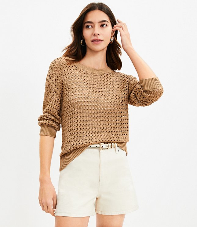 Chunky Mesh Stitch Sweater