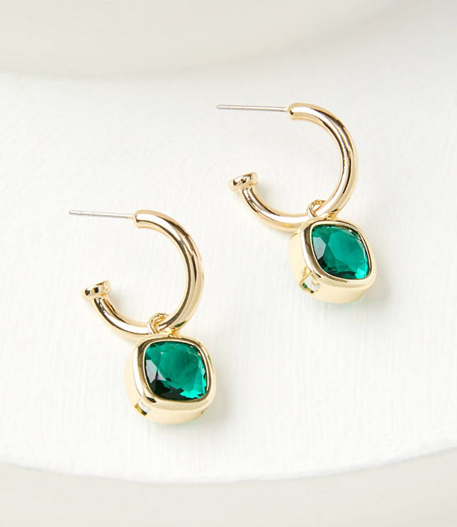 Drop Hoop Earrings