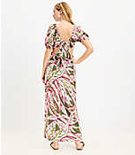 LOFT Beach Palm Cutout Maxi Dress carousel Product Image 3