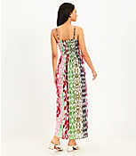 Petite LOFT Beach Scroll Smocked Midi Cami Dress carousel Product Image 3