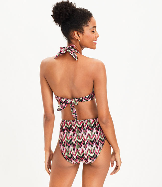 LOFT Beach Knot Front Halter Bikini Top