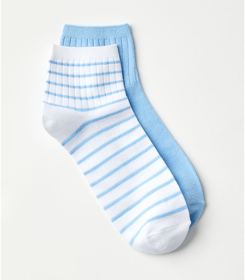 Solid & Striped Ankle Sock Set