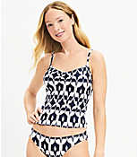 LOFT Beach Ikat Cinched Front Tankini Top carousel Product Image 1