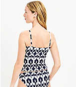 LOFT Beach Ikat Cinched Front Tankini Top carousel Product Image 3