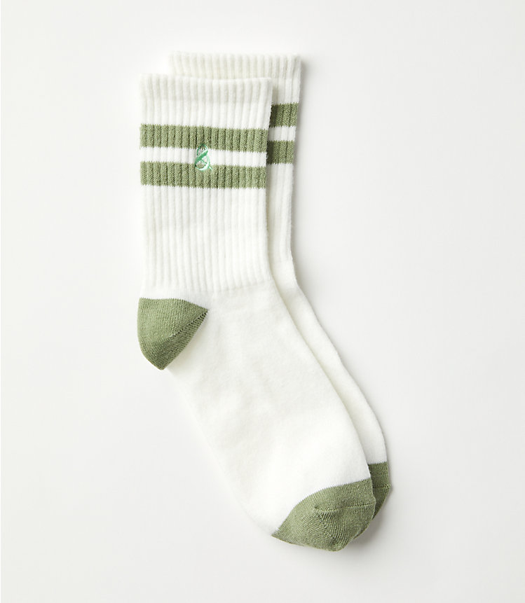 Lou & Grey Striped Crew Socks image number null