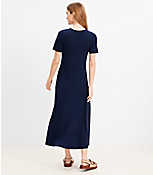 Petite Short Sleeve Maxi Dress carousel Product Image 3