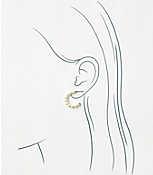 Pearlized Hoop Earring Set carousel Product Image 2