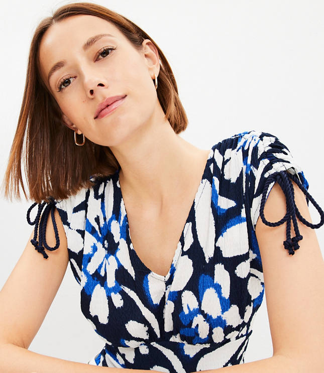 Paisley Crinkle Jacquard Off The Shoulder Top