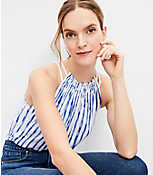Painted Stripe Strappy Halter Top carousel Product Image 1