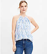 Painted Stripe Strappy Halter Top carousel Product Image 2