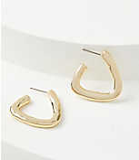 Hammered Triangle Hoop Earrings carousel Product Image 1