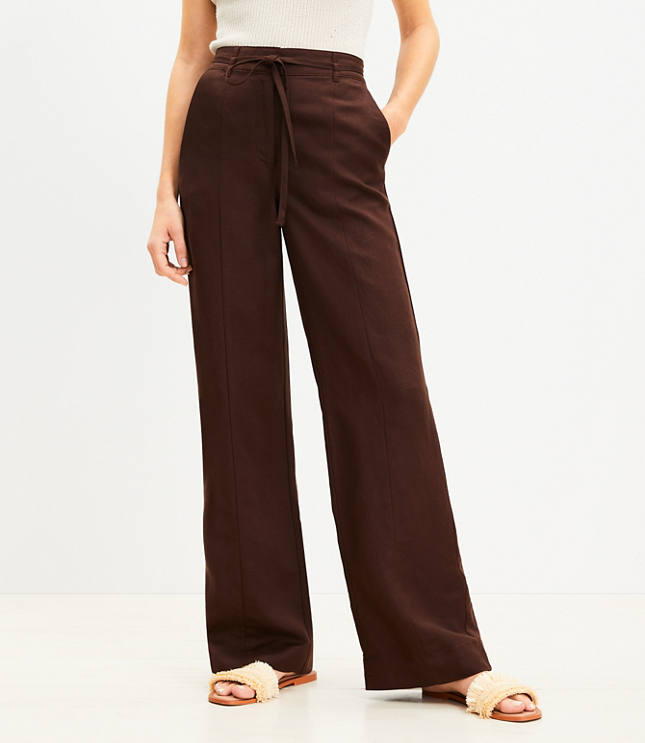 Peyton Trouser Pants in Heathered Brushed Flannel