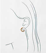 Crystal Huggie Earrings carousel Product Image 2