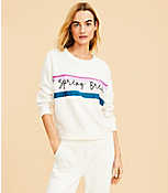 Lou & Grey Spring Break Cozy Cotton Terry Sweatshirt carousel Product Image 1