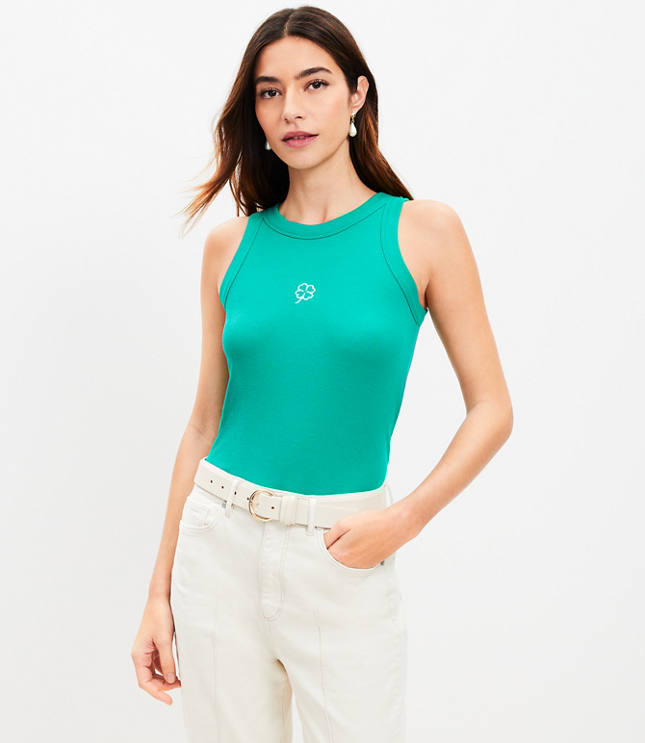 Clover Ribbed Perfect Tank image number 0