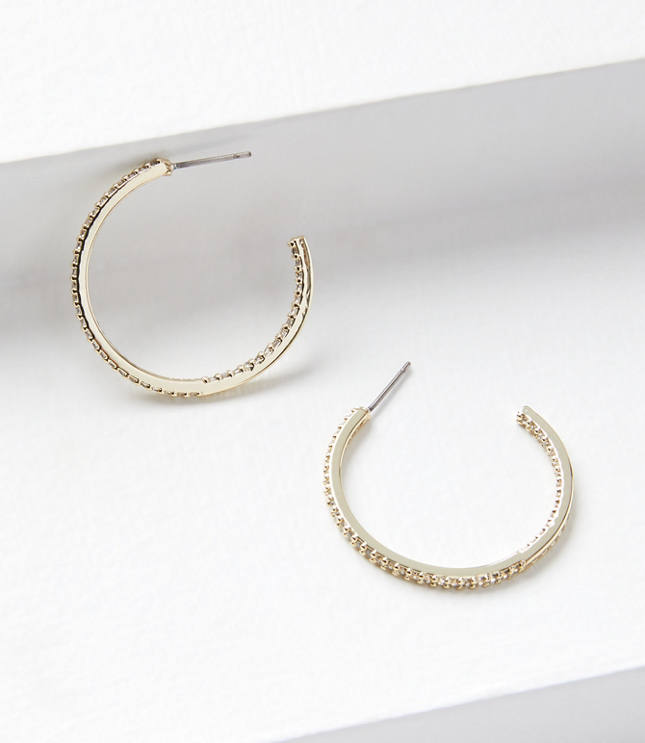 Crystal Hoop Earrings