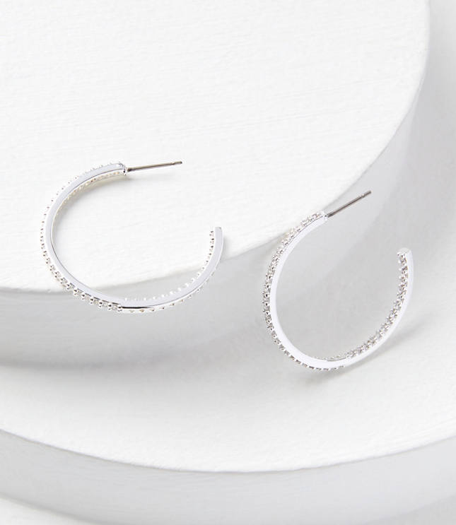 Enamel Hoop Earrings