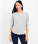 Lou & Grey Marled Ribbed Shirttail Top carousel Product Image 1