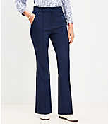 Petite Pintucked Sutton Flare Pants carousel Product Image 1