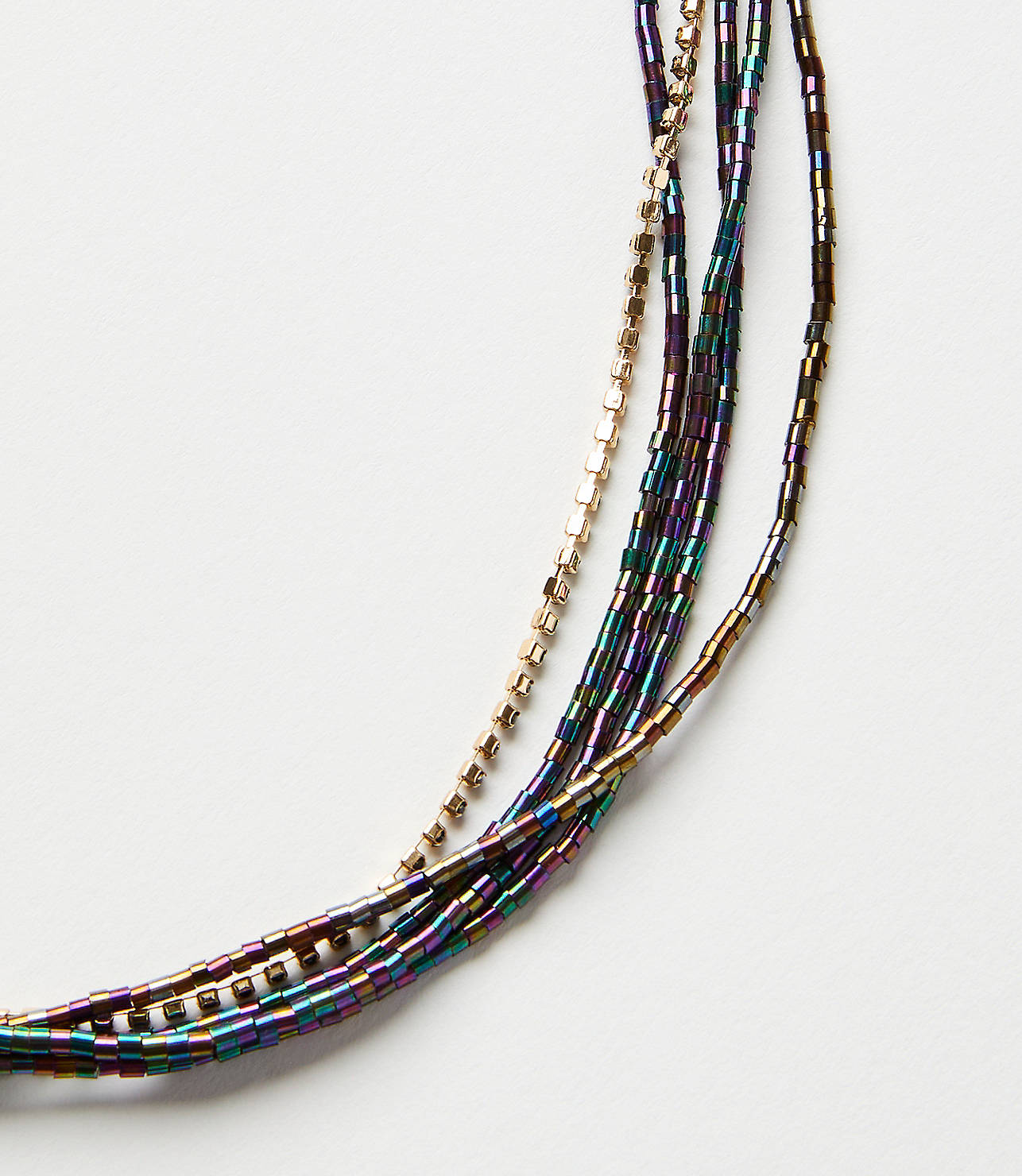 Beaded Pull Tie Necklace