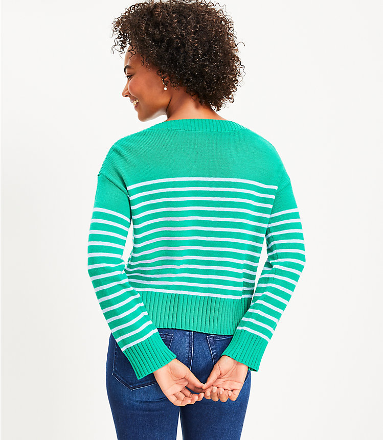Striped Boatneck Sweater image number 2