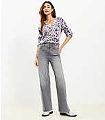 High Rise Wide Leg Jeans in Vintage Grey Wash carousel Product Image 2