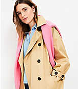 Petite Modern Trench Coat carousel Product Image 2