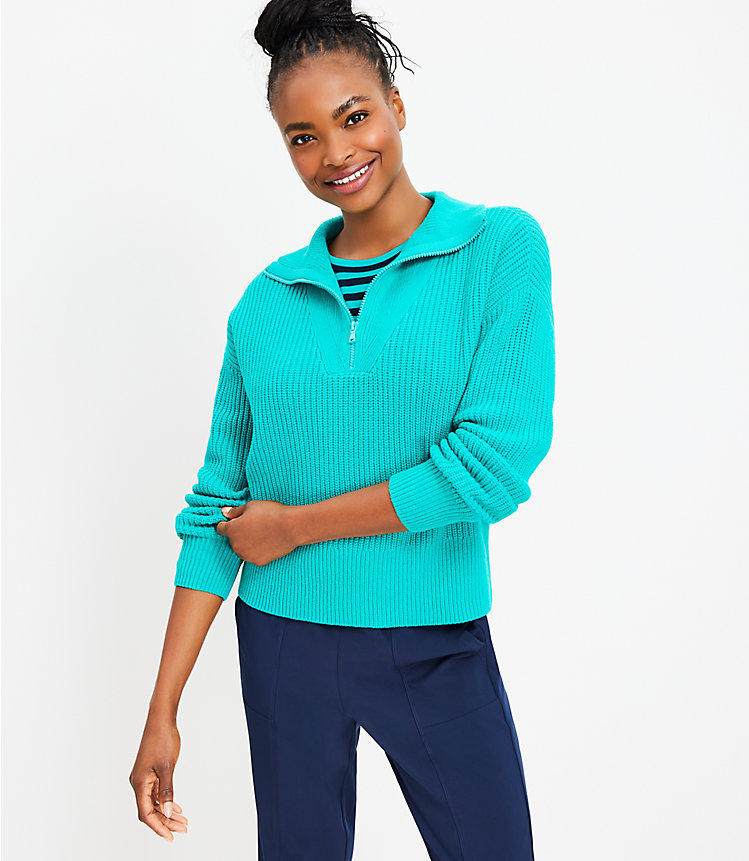 Lou & Grey Half Zip Sweater image number 0