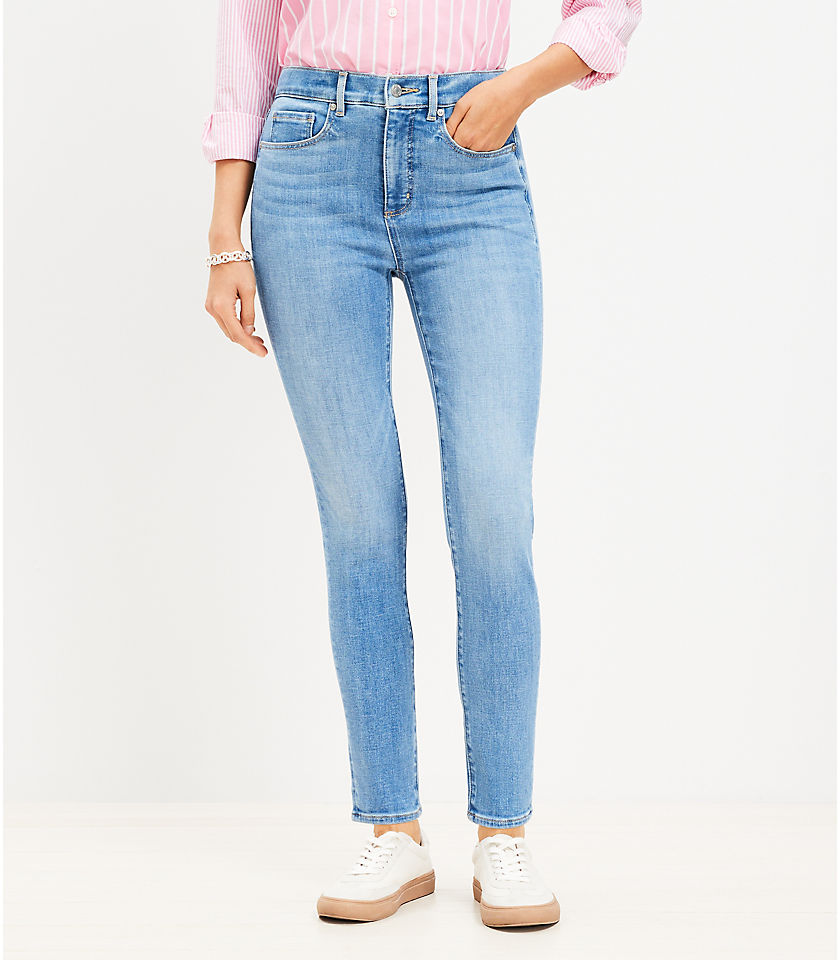 High Rise Skinny Jeans in Classic Mid Wash