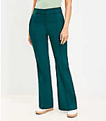 Curvy Pintucked Sutton Flare Pants carousel Product Image 1