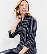 Striped Maxi Shirtdress carousel Product Image 2
