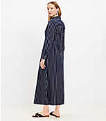 Striped Maxi Shirtdress carousel Product Image 3