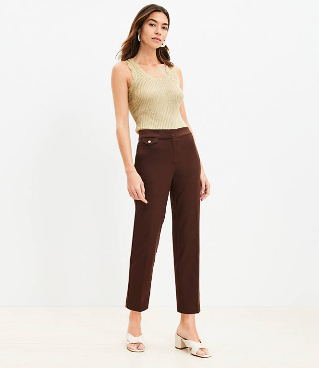 Coin Pocket Riviera Slim Pants in Doubleweave