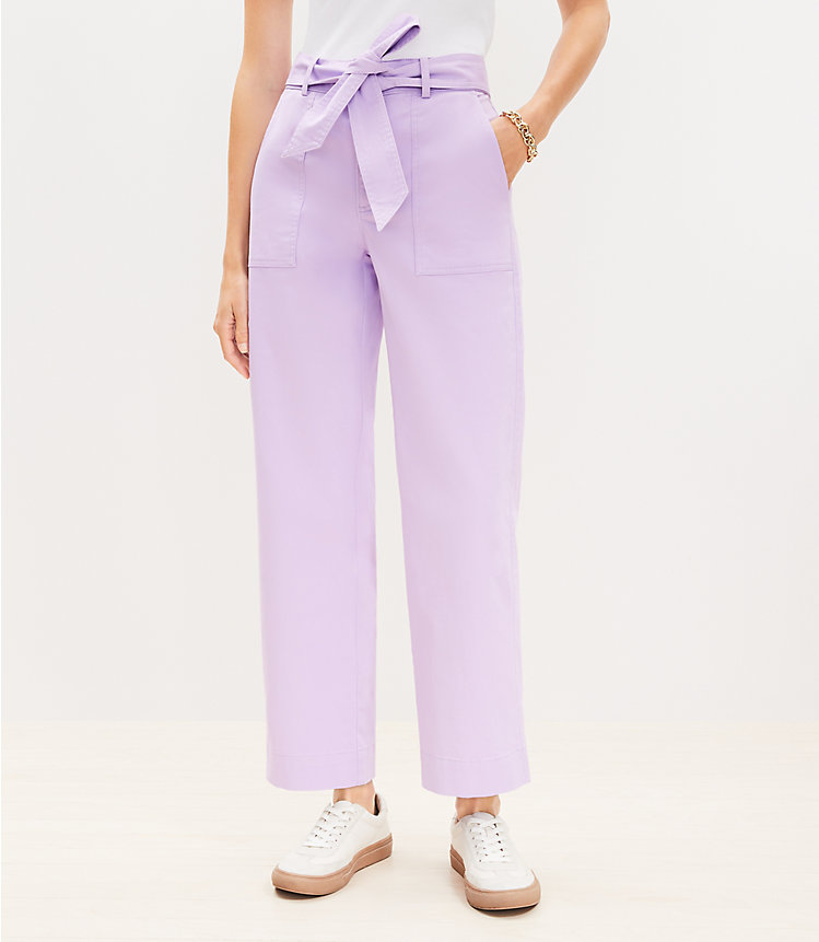 Petite Utility Straight Pants in Twill image number null