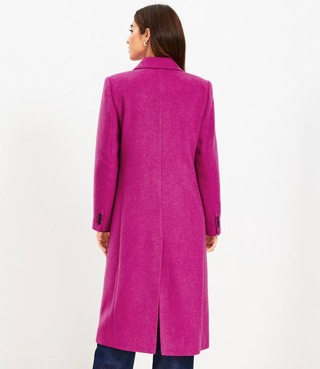 Cerise pink hot sale wool coat