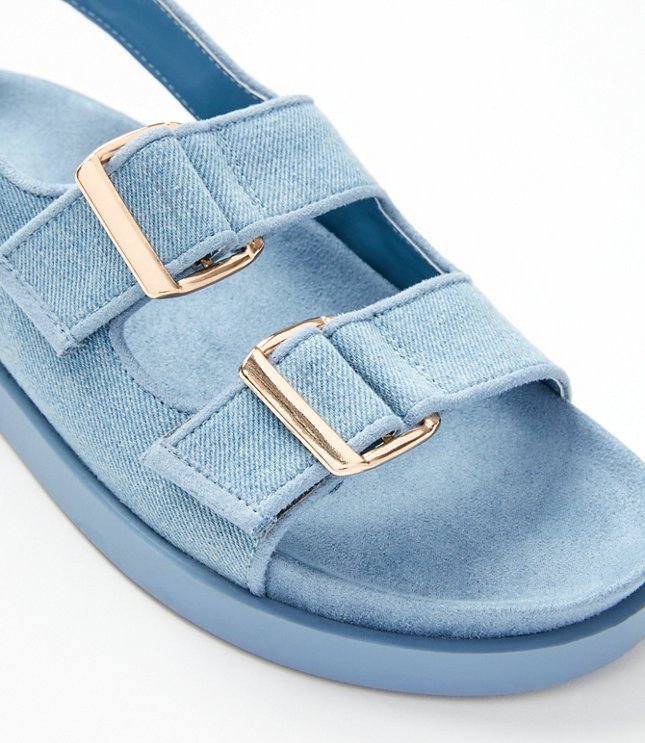 Double Strap Molded Footbed Sandals