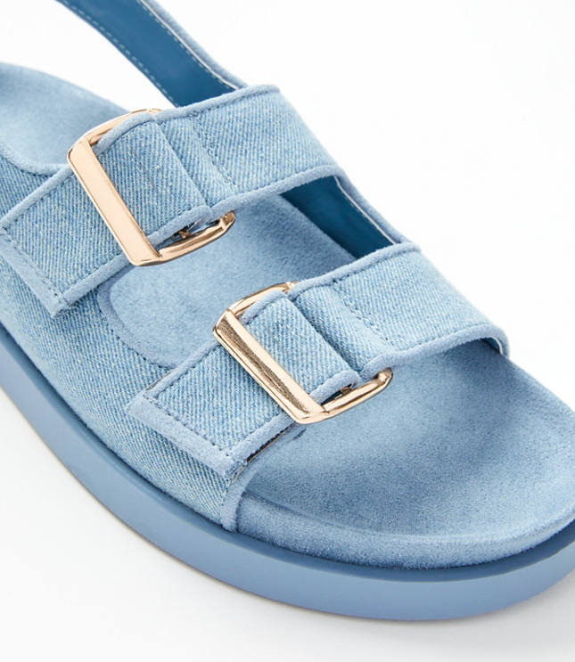 Double Strap Molded Footbed Sandals
