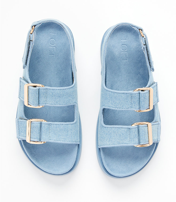 Double Strap Molded Footbed Sandals