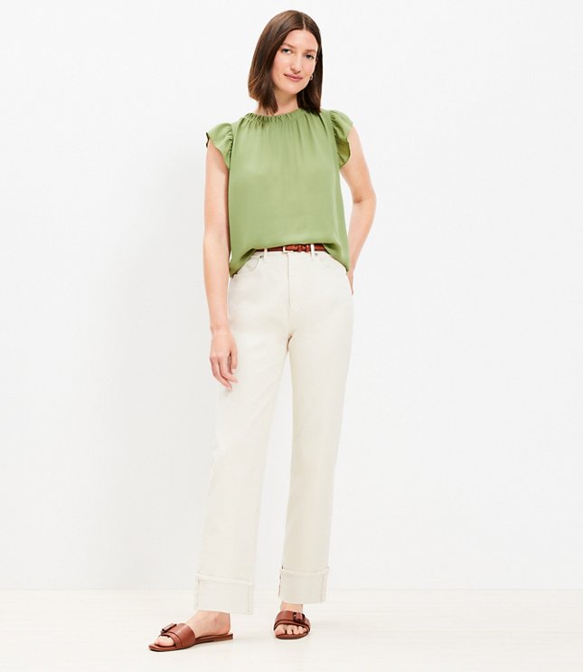 Petite Five Pocket Skinny Pants in Sateen