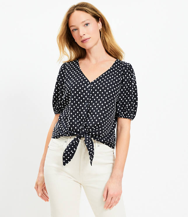 Bloom Lace Up Ruffle Top