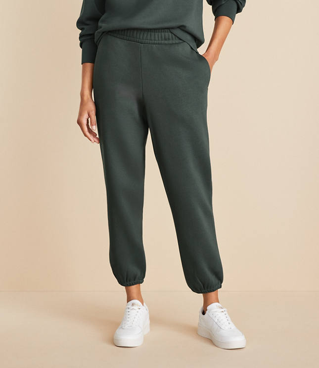 Lou & Grey Sporty Cozy Cotton Terry Joggers