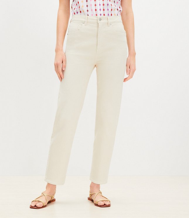 Petite High Rise Slim Jeans in Popcorn