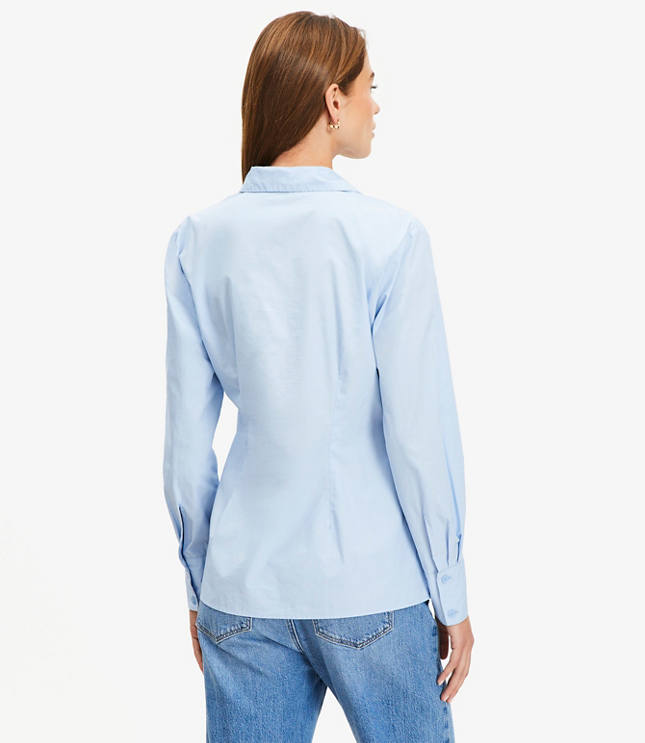 Poplin Wrap Shirt