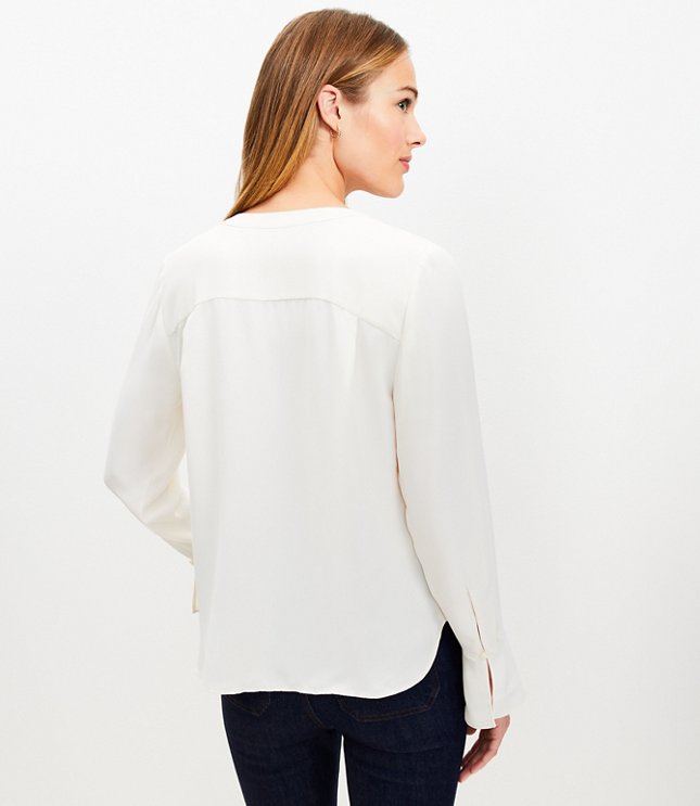 Cascading Ruffle Blouse