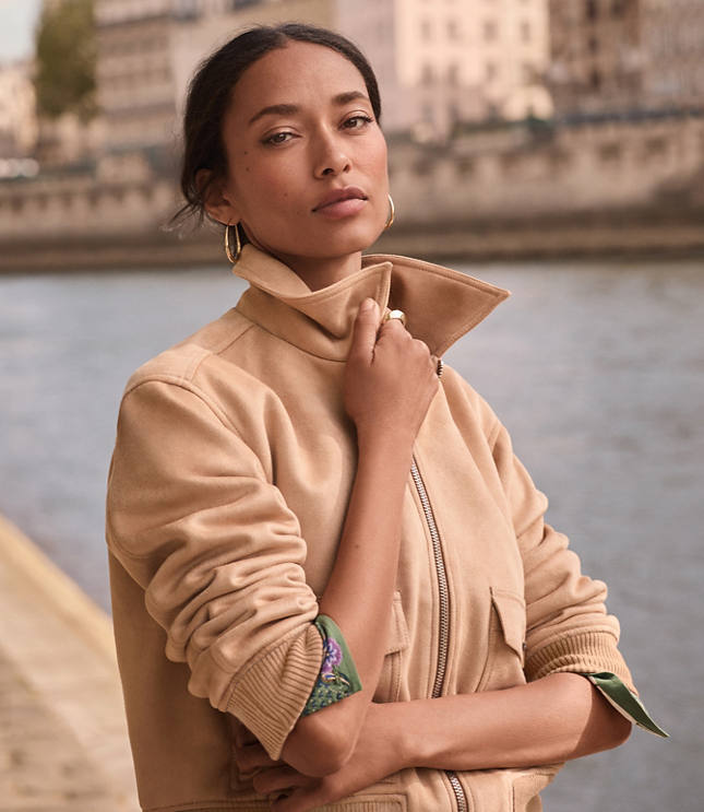 Petite Twill Utility Jacket