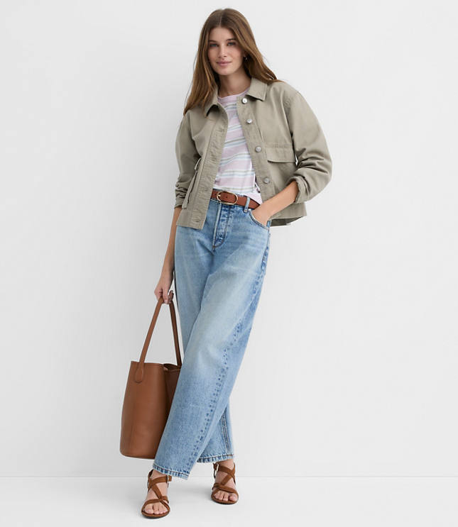 Petite Twill Utility Jacket