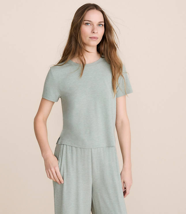 Lou & Grey Heathered Softened Modal Pajama Tee
