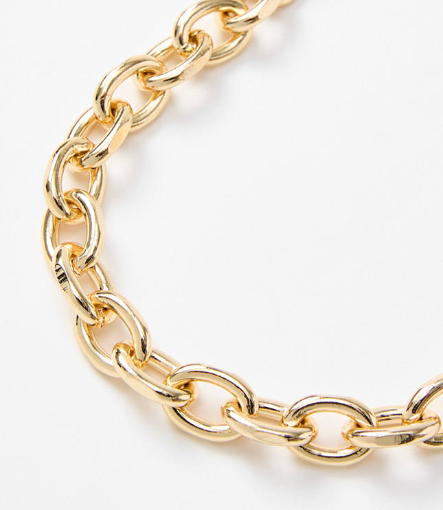 Chain Link Statement Necklace